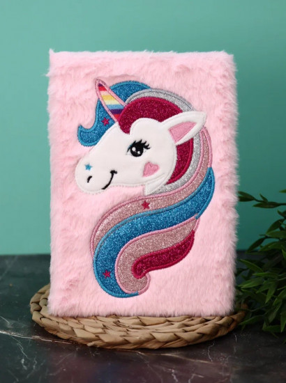 Блокнот плюшевый «Unicorn head»