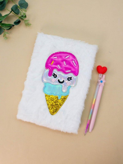 Блокнот плюшевый «Ice cream»