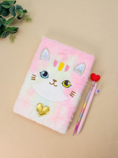 Блокнот плюшевый «Kitty heart»