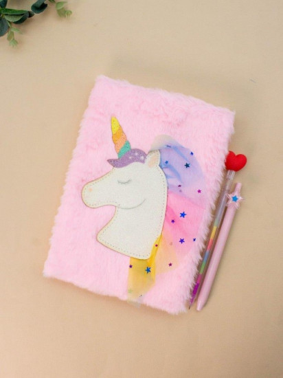 Блокнот плюшевый «Unicorn wind»