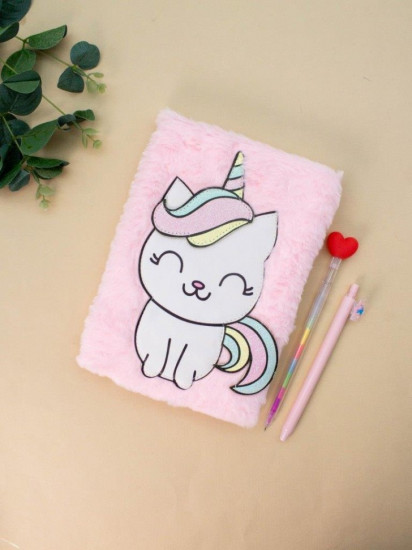 Блокнот плюшевый «Cartoon unicorn»