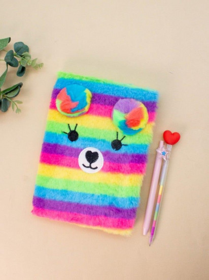 Блокнот плюшевый «Rainbow mouse»