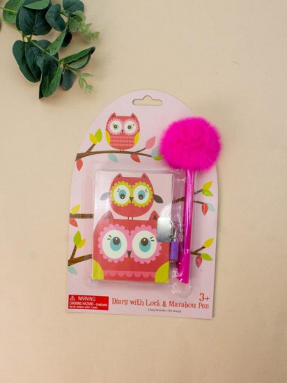 Блокнот с ручкой «Owls»