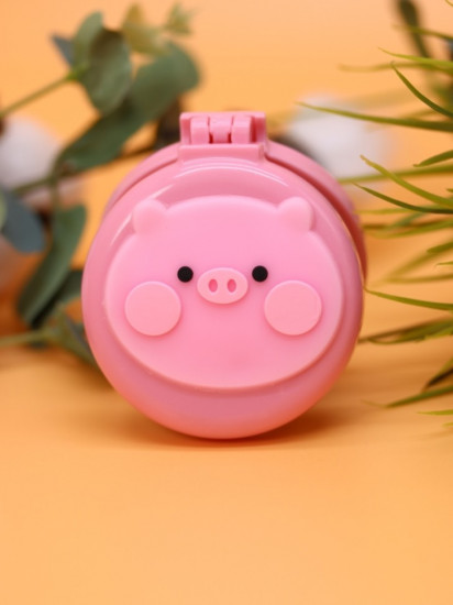 Расческа с зеркалом «Piggy folding» 