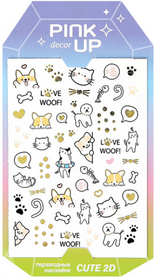 Наклейки для ногтей переводные 2D «Cute Collection»