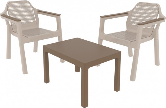 Комплект стола и кресел садовых «Easy Comfort Double»