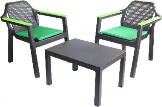 Комплект стола и кресел садовых «Easy Comfort Double»