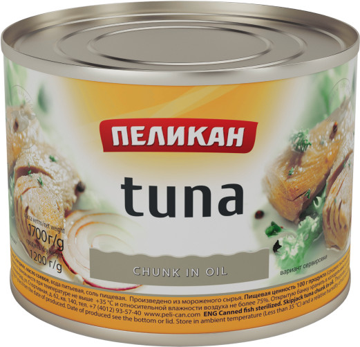 Филе тунца в масле «Tuna Chunk in Oil»