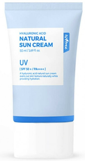 Крем для лица и зоны декольте «Hyaluronic Acid Natural Sun Cream» SPF50+ PA++++