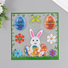 Наклейка на стекло декоративная «Пасхальный кролик»