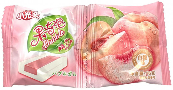 Жевательная резинка со вкусом персика «Small Bald»