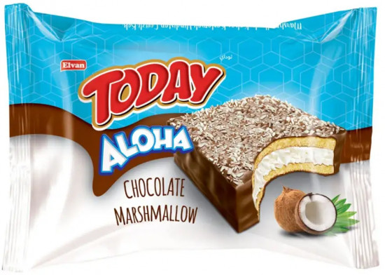 Пирожное с маршмеллоу в шоколадной глазури с кокосовой посыпкой «Today Aloha»