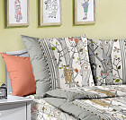 Наволочка стеганая декоративная «Жители леса 1»