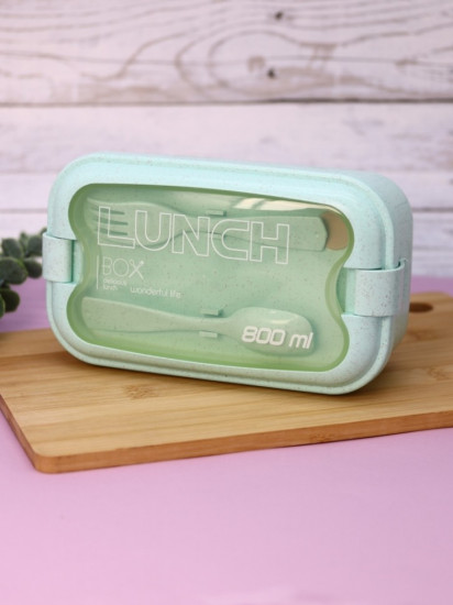 Ланчбокс с ложкой и вилкой «Spacious»