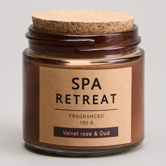 Свеча ароматизированная в стакане «Velvet rose & oud»
