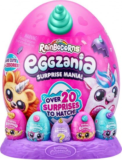 Набор-сюрприз «Большое Волшебное яйцо. Eggzania Rainbocorns»