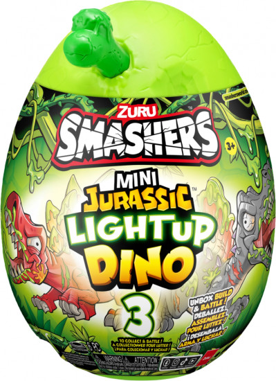 Набор-сюрприз с аксессуарами «Дино Яйцо. Smashers Mini Jurassic Light Up»