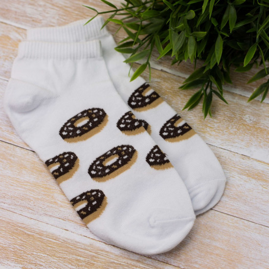 Носки женские «Donuts black»