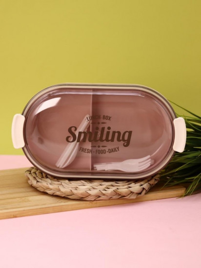 Ланчбокс с ложкой и вилкой «Smiling»