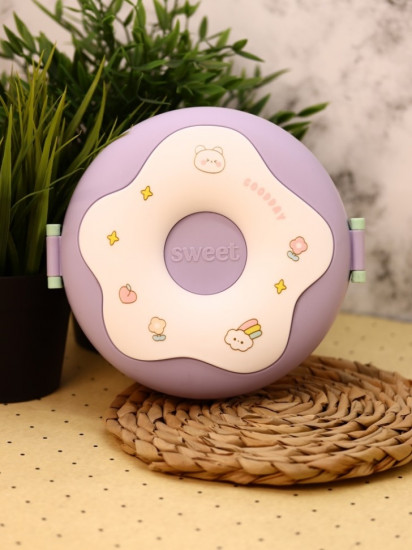 Ланчбокс с ложкой и вилкой «Donut»
