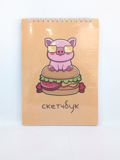 Скетчбук «Cool pig with glasses»