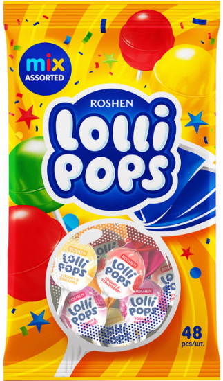 Карамель на палочке с йогуртовыми вкусами «LolliPops»