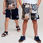 темно-синий/белый/бежевый