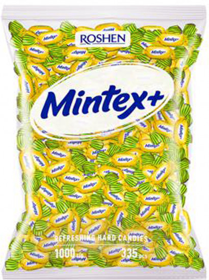 Карамель со вкусом лимона и ментола «Mintex+ Lemon»
