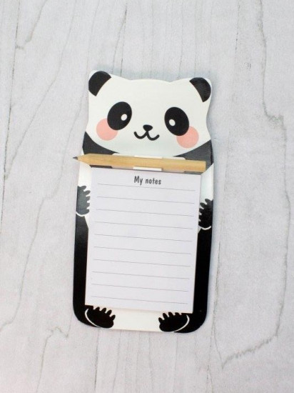 Блок для записей с карандашом магнитный «Panda»
