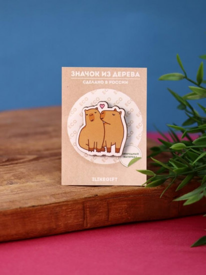 Значок «Capybara in love»