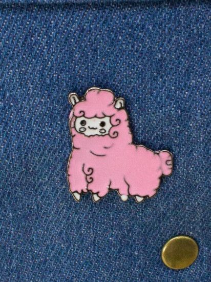 Значок «Lama», pink