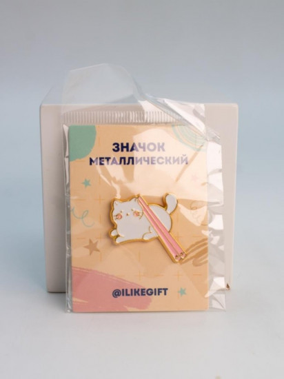 Значок «Cat chopsticks»