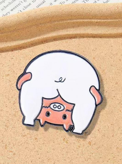 Значок «Piggy upside down»