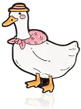 Значок «The goose in the hat»