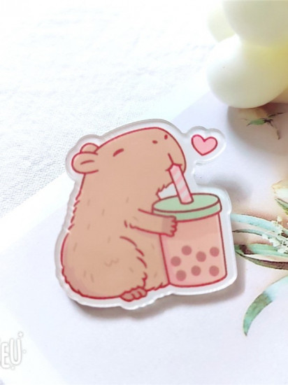 Значок «Bumblecapybara and the Heart»