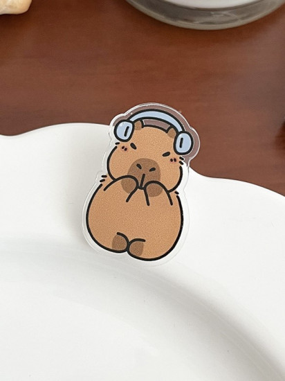 Значок «Capybara music lover»