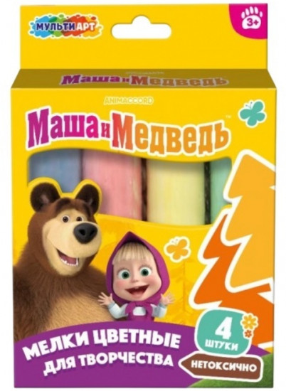 Мелки для творчества «Маша и Медведь»