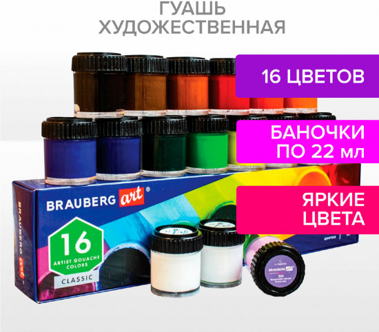 Гуашь художественная