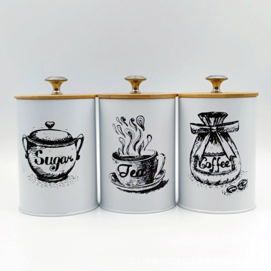 Набор банок для сыпучих продуктов «Tea, Coffee, Sugar»