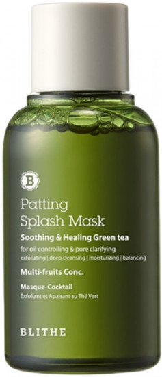 Маска для лица «Patting Splash Mask Soothing Healing Green tea»