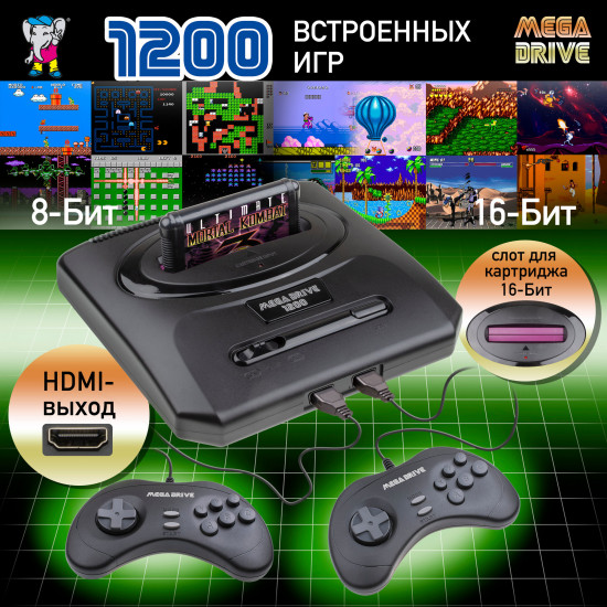 Игровая приставка Dendy shop Mega Drive 1200