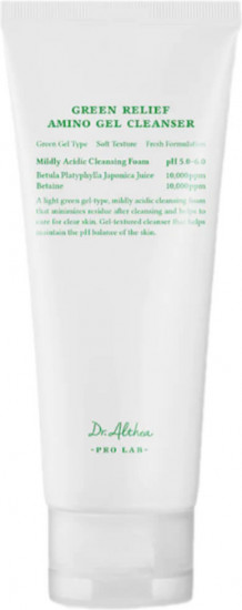 Гель-пенка для умывания с аминокислотами «Green Relief Amino Gel Cleanser»