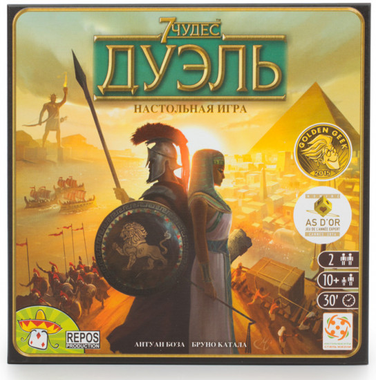 Игра настольная «7 Чудес: Дуэль»