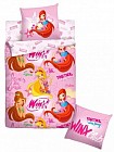 Детский комплект постельного белья «Winx» (1,5-спальный, поплин, 1 наволочка 70х70) розовый