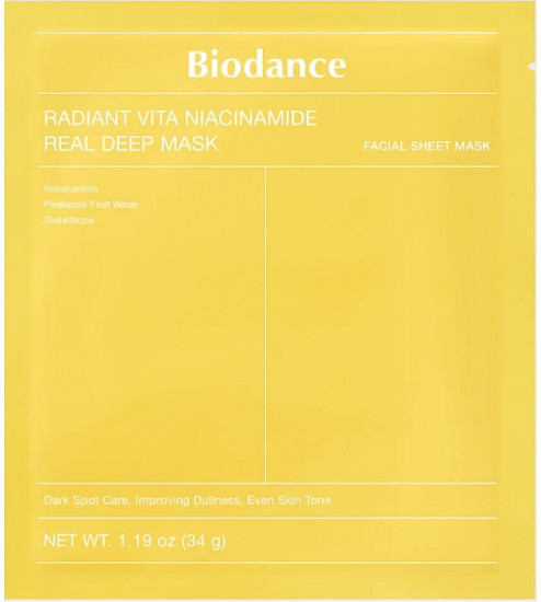 Гидрогелевая маска с ниацинамидом «Radiant Vita Niacinamide Real Deep Mask»