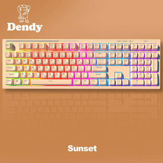 Клавиатура игровая Dendy shop Dendy PX-708 Sunset
