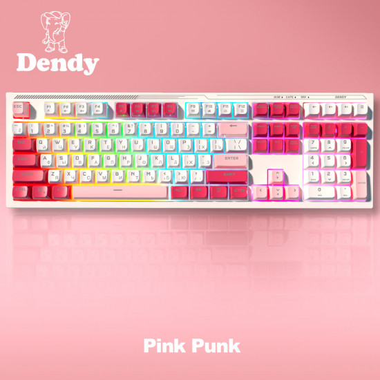 Клавиатура игровая Dendy shop Dendy PX-708 Pink Punk