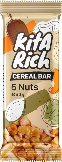 Батончик злаковый «5 Nuts»