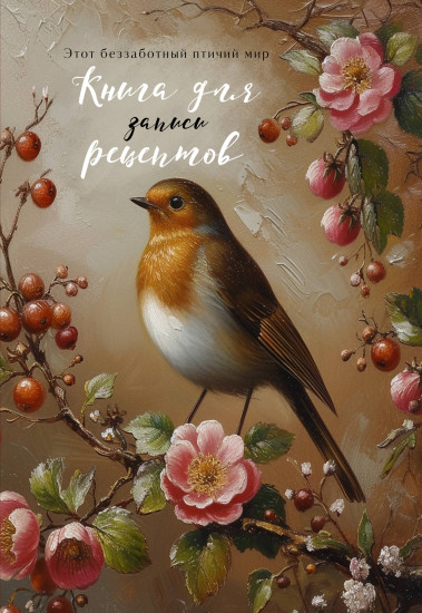 Книга для записи рецептов «Птица в вечернем свете»