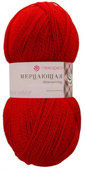Пряжа для вязания «Мерцающая», 88 красный